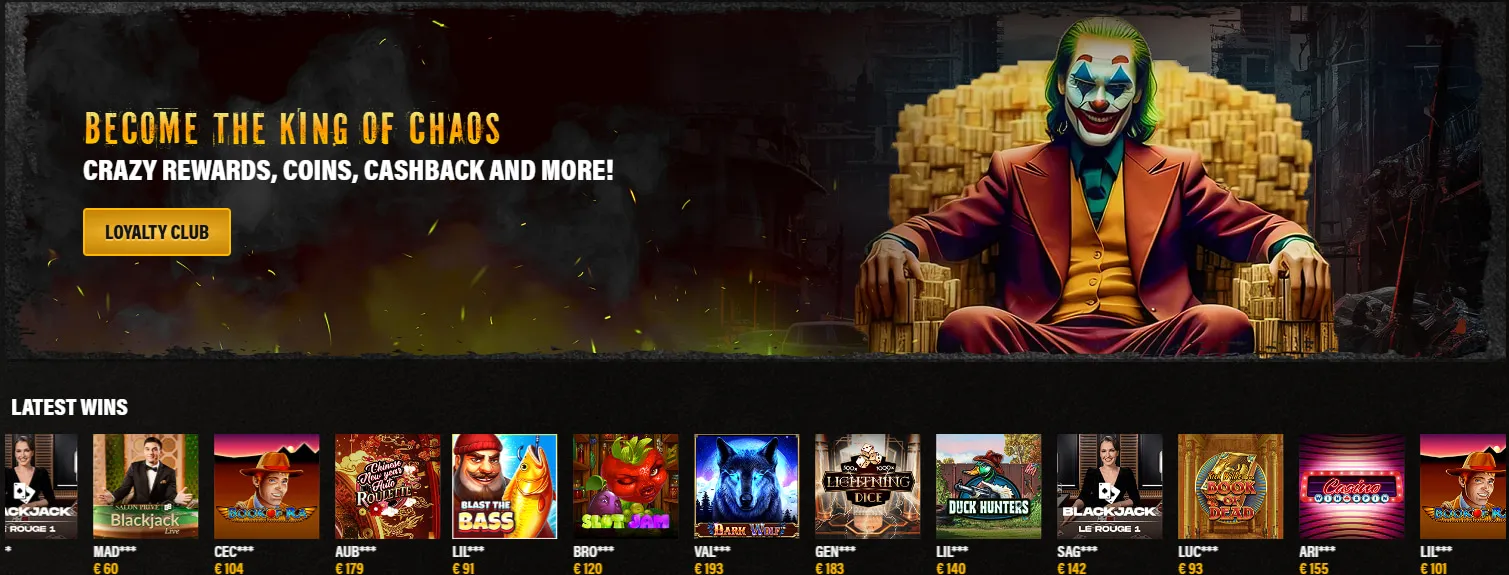 Jokery Casino : tableau de synth&egrave;se pour la France